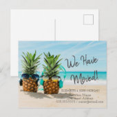 Carte Postale Faire-part Plage de l'avancée des ananas (Devant / Derrière)
