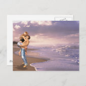 Carte Postale Faire-part Plage Elle a dit oui copie (Devant / Derrière)