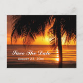 Carte Postale Faire-part Plage Enregistrer la date Destination Wedding Card (Devant)