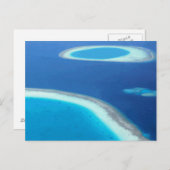 Carte Postale Faire-part Plage Party Ocean Fun Enregistrer la date Blank Cu (Devant / Derrière)
