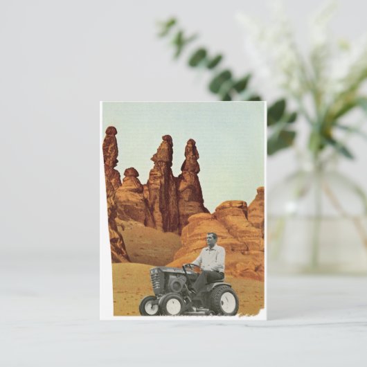 Carte Postale Faire-part Plan de tonte erroné - (Debout devant)