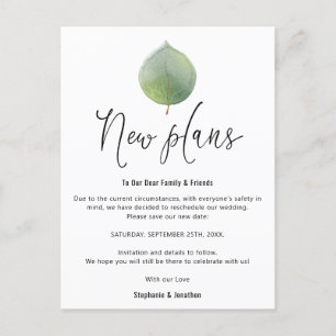 Carte Postale Faire-part Plans de mariage nouveaux Sauvegarder nouvelle dat
