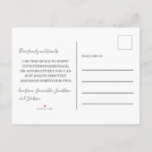 Carte Postale Faire-part Plantes pots modernes Nous avons déménagé (Dos)