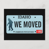 Carte Postale Faire-part Plaque de licence Idaho Sasquatch (Devant)