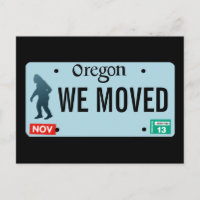 Plaque de licence Oregon Sasquatch