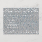 Carte Postale Faire-part Plumeria tropicale Gris gris jaune Enregistrer la  (Dos)