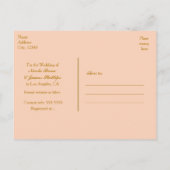 Carte Postale Faire-part Poche & Or Points Confetti brillants Enregistrer L (Dos)