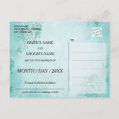 Carte Postale Faire-part Poème d'amour amusant enregistrer la date poésie d (Dos)