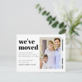 Carte Postale Faire-part Poids Moderne Déplacement de photo (Debout devant)