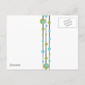 Carte Postale Faire-part Points rétro amusants (Dos)