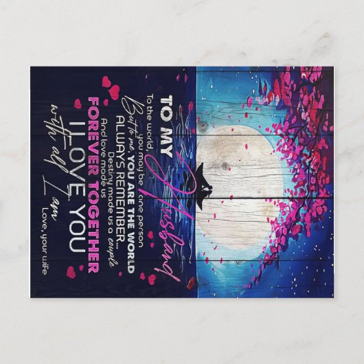 Carte Postale Faire-part Poison de To My Husband Birthday | Letter to Husba (Devant)