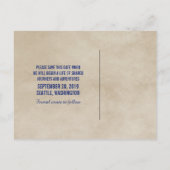 Carte Postale Faire-part Police Box Enregistrer la date Postcard v6 (Dos)