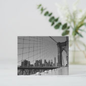 Carte Postale Faire-part Pont de Brooklyn (Debout devant)