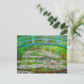 Carte Postale Faire-part Pont Japonais et Nymphéas de Monet (Debout devant)