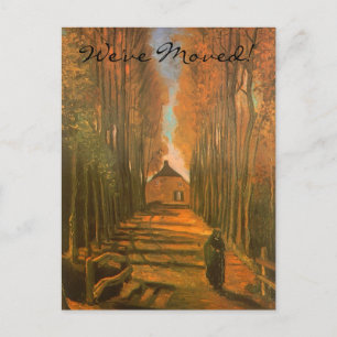 Carte Postale Faire-part Poplars par Vincent van Gogh, Changement d'adresse