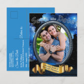 Carte Postale Faire-part Portail de la Galaxie Enregistrer la date (Devant / Derrière)