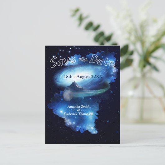 Carte Postale Faire-part Portail Galaxy Enregistrer les dates (Debout devant)