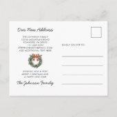 Carte Postale Faire-part Porte rouge Joyeux Noël de New Home (Dos)