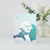 Carte Postale Faire-part Portrait d'art de bruit de George Washington (Debout devant)