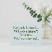 Carte Postale Faire-part Postcard Knock Moving (Debout devant)