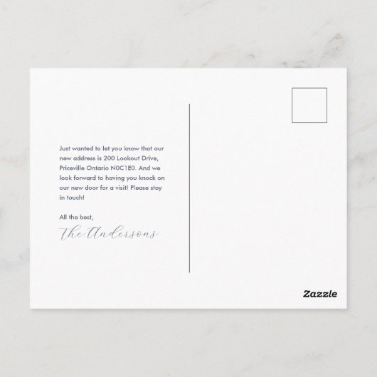 Carte Postale Faire-part Postcard Knock Moving (Dos)