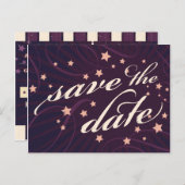 Carte Postale Faire-part Poster rustique : Eggplant Dream Enregistrer la da (Devant / Derrière)