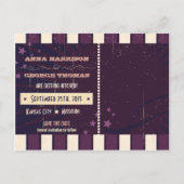 Carte Postale Faire-part Poster rustique : Eggplant Dream Enregistrer la da (Dos)