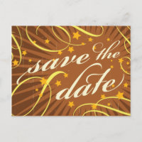 Poster rustique : Soleil tropical Sauvez la date