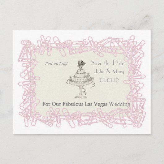 Carte Postale Faire-part POSTEZ SUR LE RÉFRIGÉRATEUR RAPPEL ! Sauvegarder l (Devant)