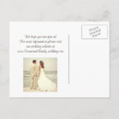 Carte Postale Faire-part Pot de mason rose et jaune rustique Enregistrer la (Dos)