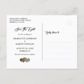 Carte Postale Faire-part Pot en verre teinté de sarcelle rustique pour mari (Dos)