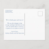 Carte Postale Faire-part Pots à gingembre en buis classiques Changement d'a (Dos)