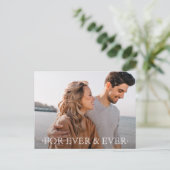 Carte Postale Faire-part Pour chaque mariage et chaque mariage Enregistrer  (Debout devant)