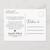 Carte Postale Faire-part Pour toujours a un joli son | Photo de fiançailles (Dos)