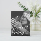 Carte Postale Faire-part Pour toujours a un joli son | Photo de fiançailles (Debout devant)