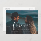 Carte Postale Faire-part Pour toujours a une belle sonorité Photo (Devant / Derrière)