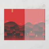 Carte Postale Faire-part Printemps Fleur de cerisier Rat chinois Année 2020 (Dos)