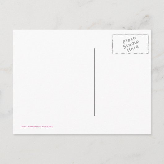 Carte Postale Faire-part Printemps rose fleur de tulipe mariage enregistrer (Dos)