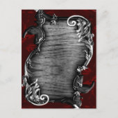 Carte Postale Faire-part Proclamation Vampire Mariage gothique (Devant)