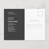 Carte Postale Faire-part Promotion 2019 | Annonce de graduation photo (Dos)