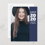 Carte Postale Faire-part Promotion 2020 | Annonce de remise des diplômes ph (Devant / Derrière)