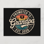 Carte Postale Faire-part Promu Grand-père Estimé 2026 Grossesse Rétro (Devant)