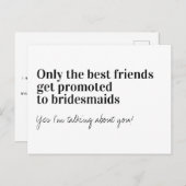 Carte Postale Faire-part Proposition d'une servante d'information sur la ty (Devant / Derrière)