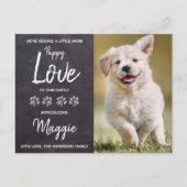 Carte Postale Faire-part Puppy Love New Pet Dog (Devant)