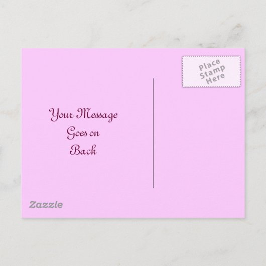 Carte Postale Faire-part Purple Red floral Enregistrer la date (Dos)