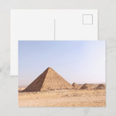 Carte Postale Faire-part Pyramides d'Égypte (Devant / Derrière)