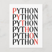 Carte Postale Faire-part Python (Devant)