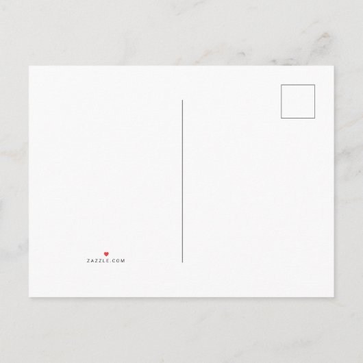 Carte Postale Faire-part Python boit du café (Dos)