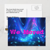 Carte Postale Faire-part Qaanaaq - Lumières du Nord (Devant / Derrière)