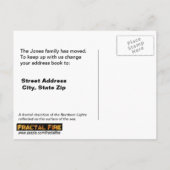 Carte Postale Faire-part Qaanaaq - Lumières du Nord (Dos)